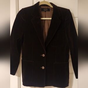 Vintage Chocolate Brown Women's Blazer Size 2